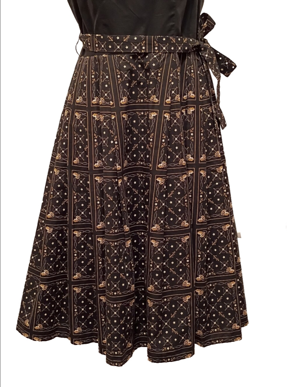 50's Sailor Print Fit And Flare Cotton Dress - Picture 2 of 16